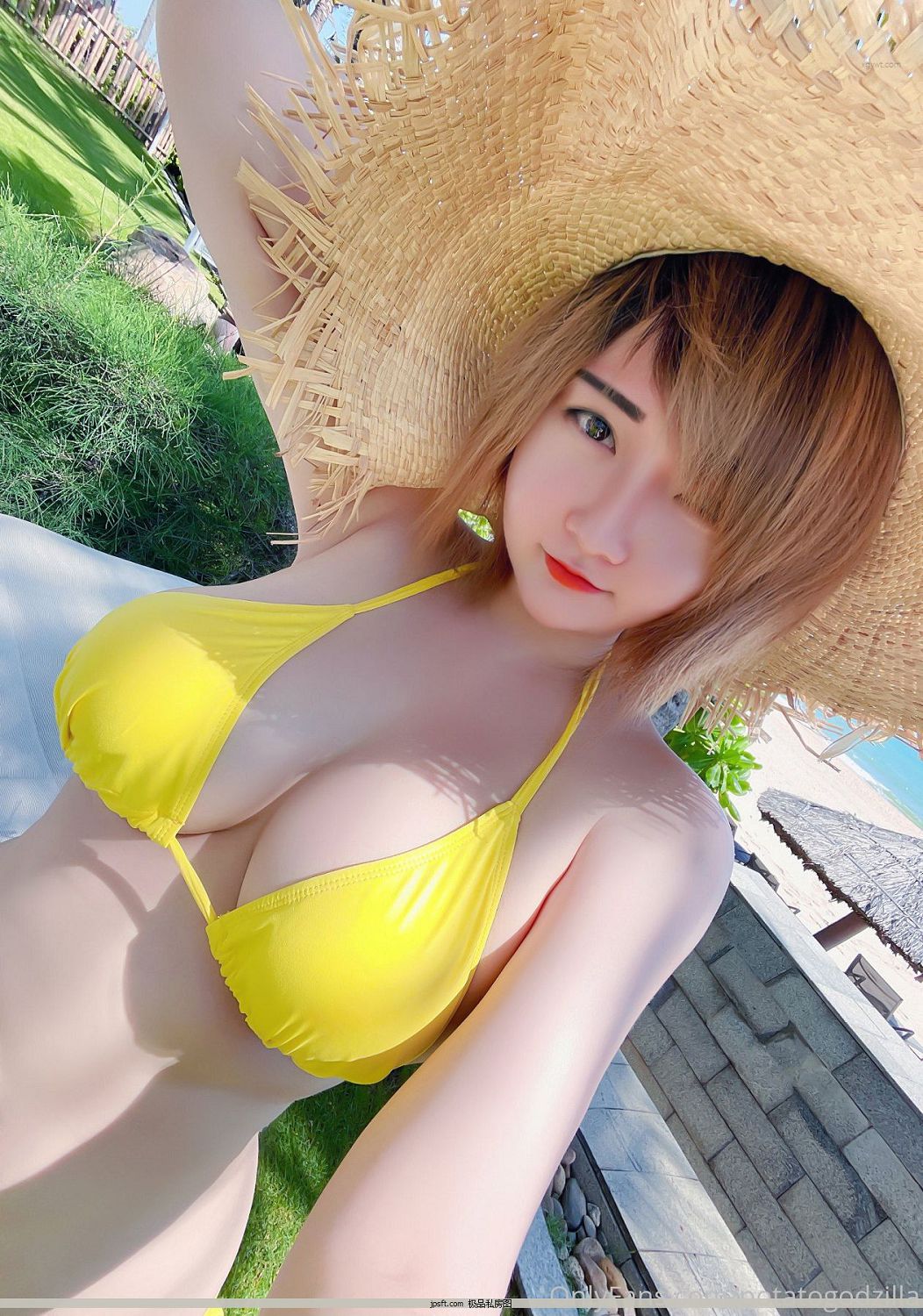 [ģCOSER˽][CoserŮ]  СPotatoodzillaYellow ŮͼƬ Bikini